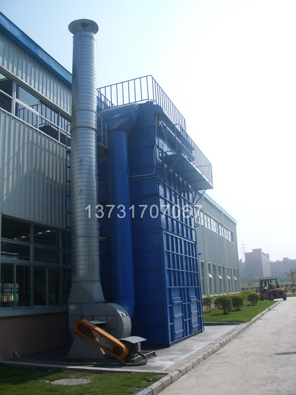 木工車間中央脈沖式布袋除塵器通過環(huán)保驗收